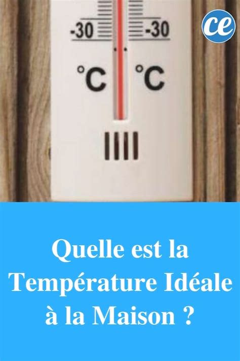 Bonne Temperature Pour Maison Ventana Blog