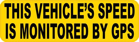 Stickertalk This Vehicles Speed Monitored By Gps Vinyl Sticker