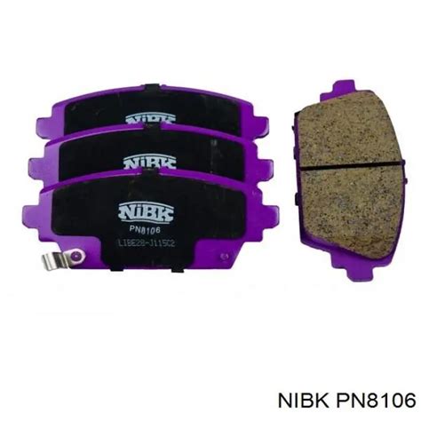 PN8106 Nibk колодки тормозные передние дисковые