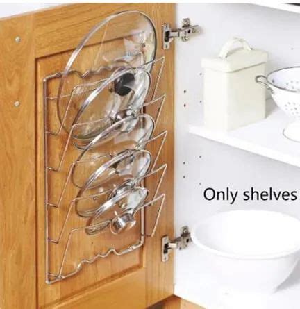 Держатель от крышек для кастрюль: как организовать стеллаж для хранения ...