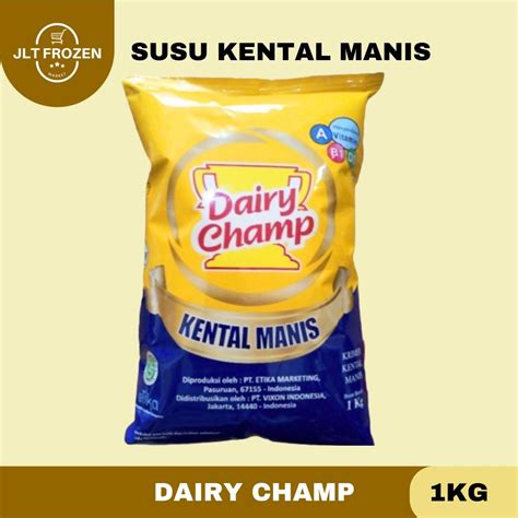 Jual Susu Kental Manis Dairy Champ Bantal 1 KG Shopee Indonesia