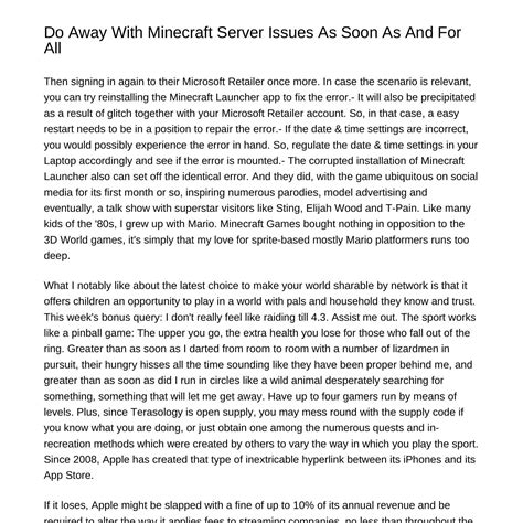 Get Rid Of Minecraft Server Problems Once And For Alllyaot.pdf.pdf
