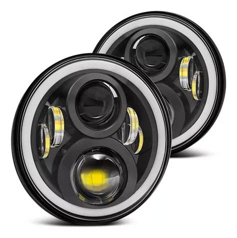 X Farol Olho De Anjo Mod Leds Polegadas Ford F F Etc