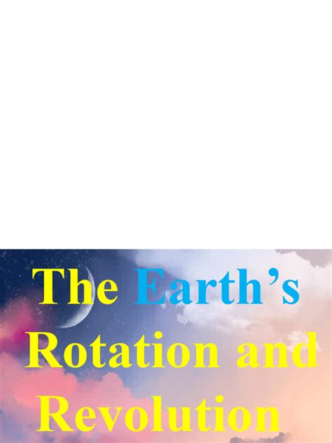 rotation   earth  rotation earth