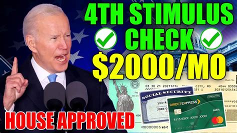 House Approved Th Stimulus Checks Passed For All Low Income