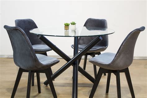 Silla Tulip Tapizada Dark Grey
