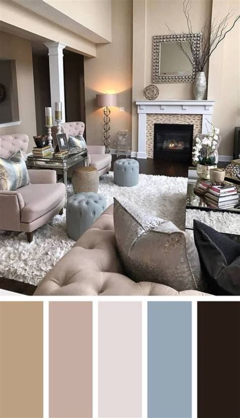 Beautiful Living Room Gray Color Schemes