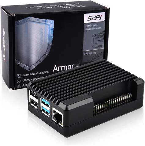 GeeekPi Raspberry Pi 4 Aluminum Case Raspberry Pi 4 Armor Case