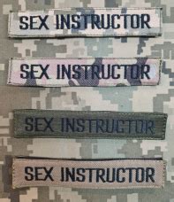 Нашивка Sex Instructor вишивка в Києві