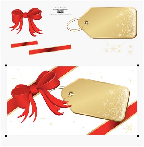 Christmas Ribbon Vector - Ribbon Vector, HD Png Download - kindpng