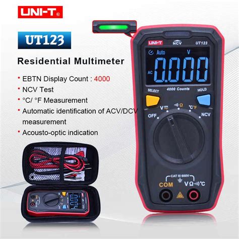 Jual Digital Multitester Uni T Ut Auto Range With Ebtn Screen