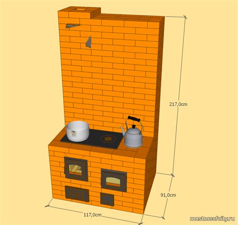 Отопительно варочная печь с духовкой -Скачать порядовку печи