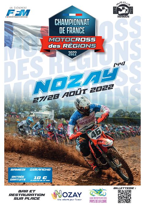 Info Motocross Chpt de France des Régions MX Nozay 27 et 28 08