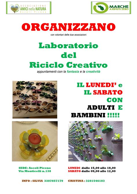 Il Primo Laboratorio Del Riciclo Creativo Per Adulti E Bambini