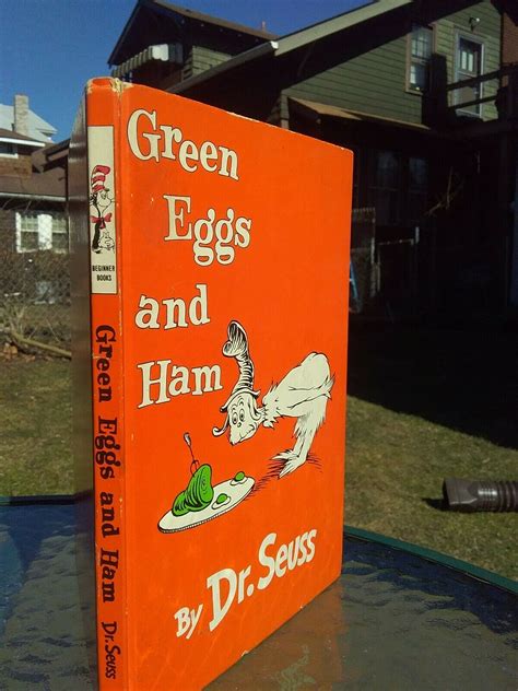 Vintage Green Eggs And Ham Hardback Book Dr Seuss 1960 Book Beginner