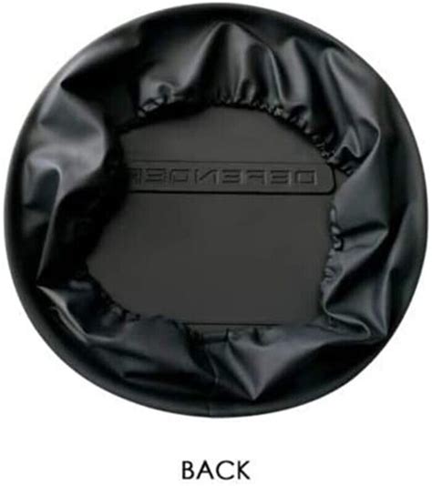 Santorini Black Spare Tire Cover Protector Fit For Defender 90 110 130