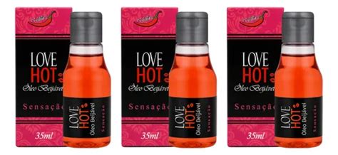 Óleo Lubrificante Íntimo Beijável Love Hot Ice Chillies 35ml Sensação