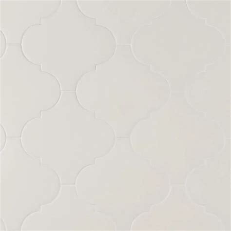 Zeal Arabesque White X Matte Porcelain Tile Contemporary Color