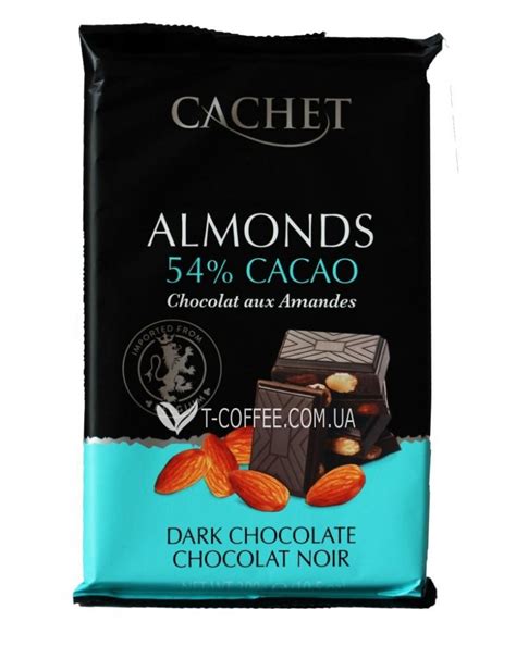 Шоколад CACHET Dark Chocolate Almonds|замовити з доставкою по Києву та ...