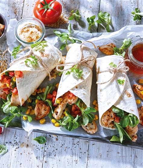 Himbeer Kokosh Hnchen Wraps Rezept