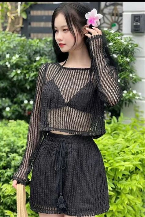 Bikini mảnh đi biển ren BKN