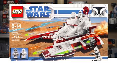 LEGO Star Wars 7679 REPUBLIC FIGHTER TANK Review! (2008) - YouTube