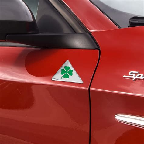 2PCS Car Decals Aluminum Four Leaf Clover Sticker Badge Emblem Car