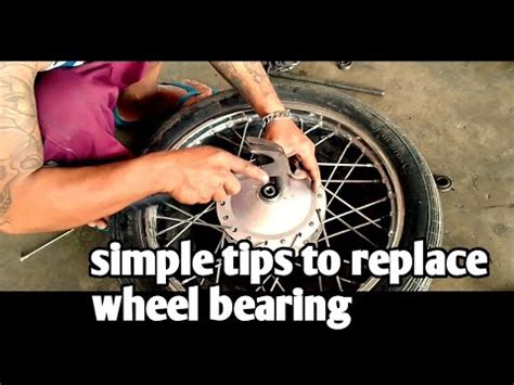 Diy How To Replace Wheel Bearing How To Adjust Chain Youtube