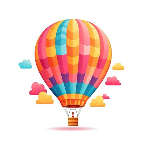Premium AI Image Cute Cartoon Hot Air Balloon