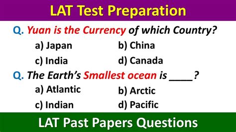 Lat Test Preparation Lat Test Hec Lat Test Preparation Lat