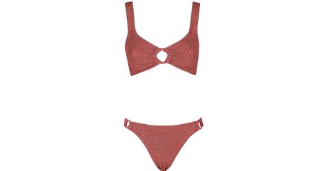 Hunza G Hallie Bikini In Red Lyst