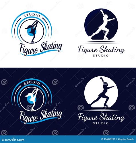 Women Figure Skating Logo Design Logo Design For Ice Skating Dance
