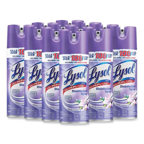 Disinfectant Spray, Early Morning Breeze, 12.5 oz Aerosol Spray, 12 ...