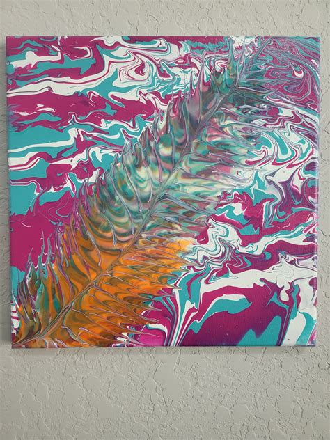 NEW Glow-in-the-dark Acrylic Painting on Canvas feather Light - Etsy