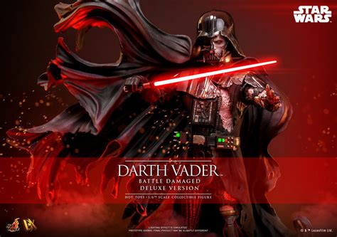 Darth Vader Battle Damaged Deluxe Version Sixth Scale Figure By Hot Toys Viiptoys