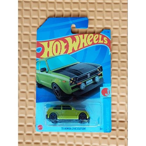 Hot Wheels Honda Civic Custom Yellow Black Shopee Malaysia