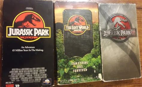 Jurassic Park Vhs Sleeve Steven Spielberg Sam Neill Laura