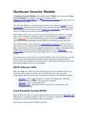 hardware security moduledoc hardware security module