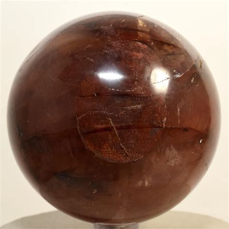 Amazon Fire Red Hematoid Quartz Sphere Natural Sparkling