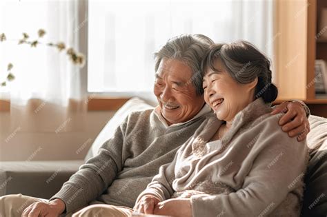 Premium Ai Image Senior Asian Couples Take Care Of Each Other