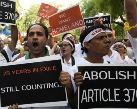 Kashmiri Pandits want abrogation of Article 370 - OrissaPOST