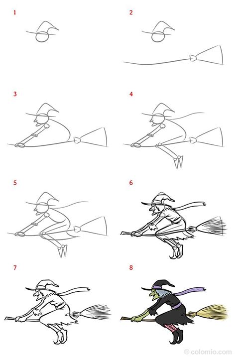 Witch Drawing How To Draw A Witch