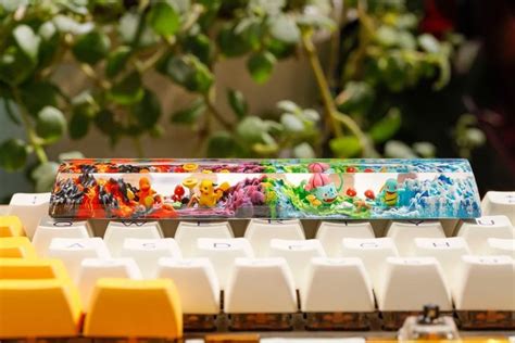 Custom Pokemon Spacebar Artisan Keycap Pokemon Spacebar Anime Etsy