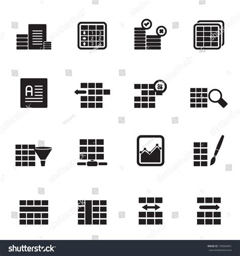 863 Insert Table Icon Images Stock Photos And Vectors Shutterstock