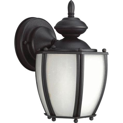 Progress Lighting Roman Coach Collection 1 Light Black Wall Lantern The Home Depot Canada