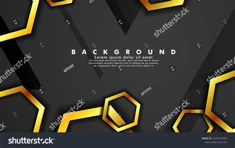 Vector Background Design That Overlaps Hexagon Stock Vector Royalty