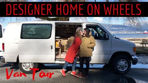 VAN TOUR Designer Home On Wheels | Ford E250 Conversion Van - YouTube