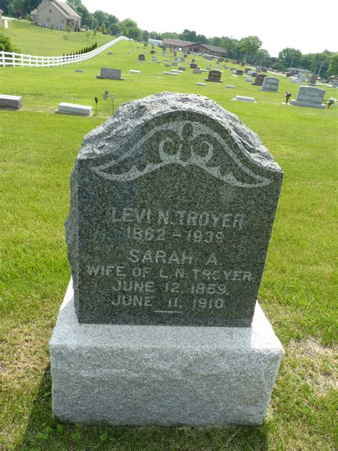 Levi N Troyer M Morial Find A Grave