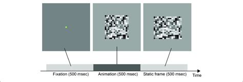 | A schematic diagram of stimulus sequence on a single trial ...