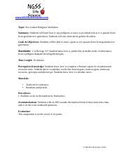 Sex Linked Pedigrees Worksheet Docx Ngsslifescience Topic Sex Linked Pedigrees